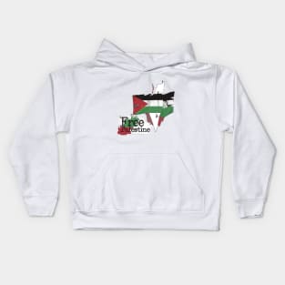 Free Palestine | Palestine In me Heart Kids Hoodie